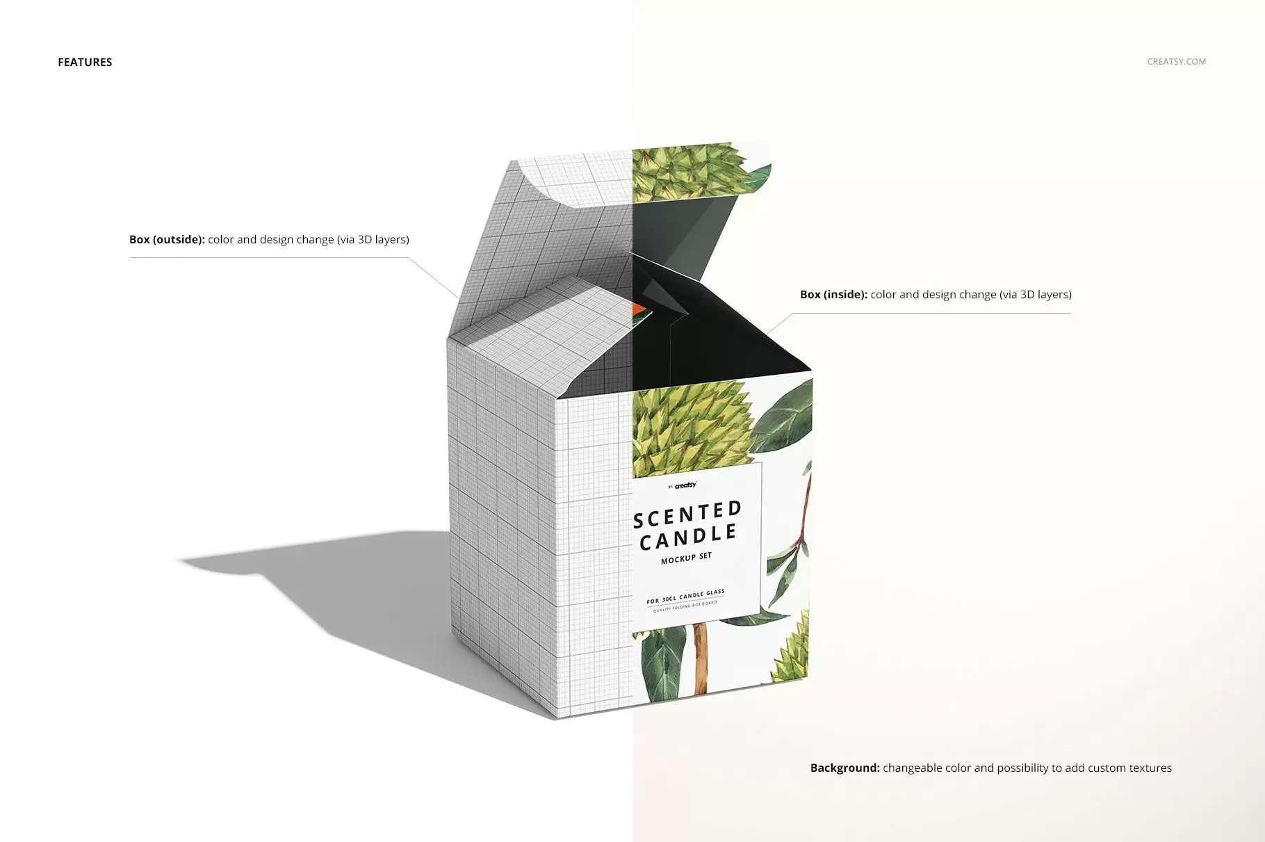 kynttilälaatikoiden pakkaukset